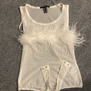 White blouse (bodysuit)